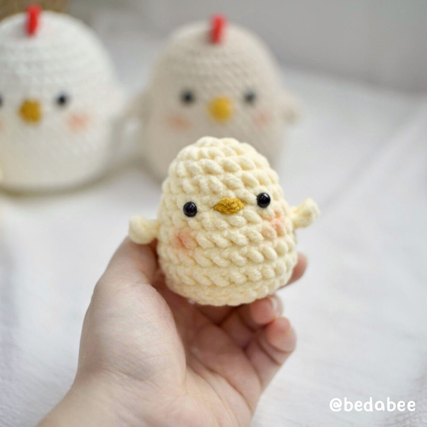 Bedabee Crochet Potato Chicken Pattern Amigurumi PDF Tutorial
