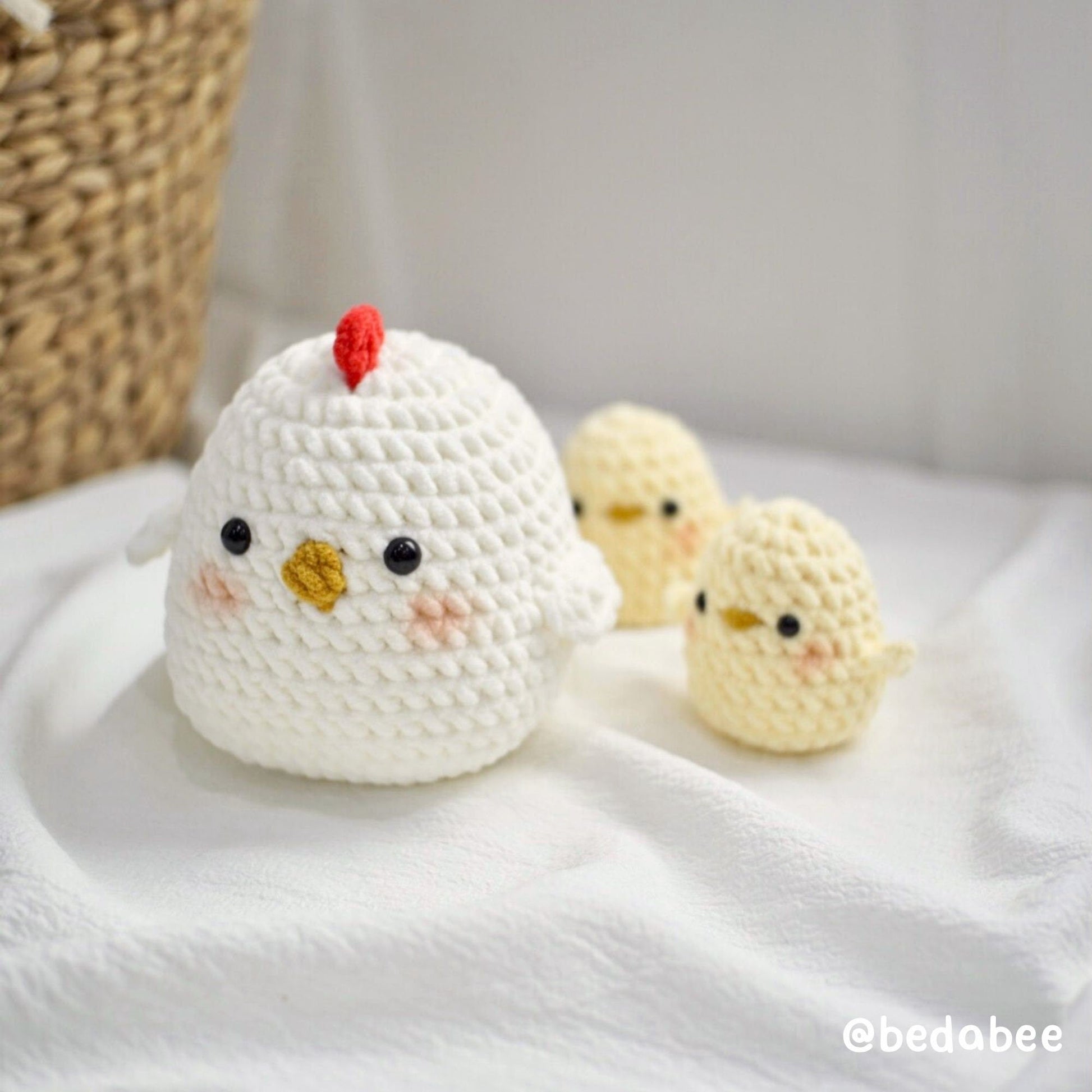 Bedabee Crochet Potato Chicken Pattern Amigurumi PDF Tutorial