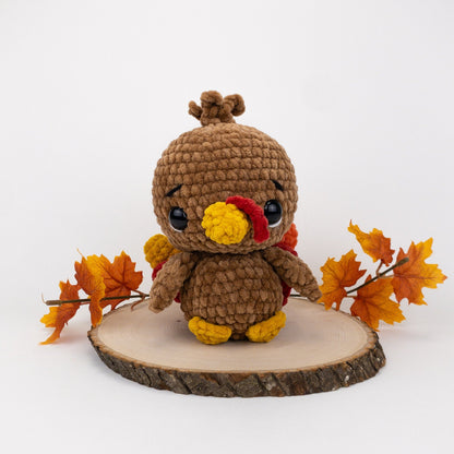 TheresasCrochetShop Tucker the Turkey Amigurumi Crochet Pattern PDF
