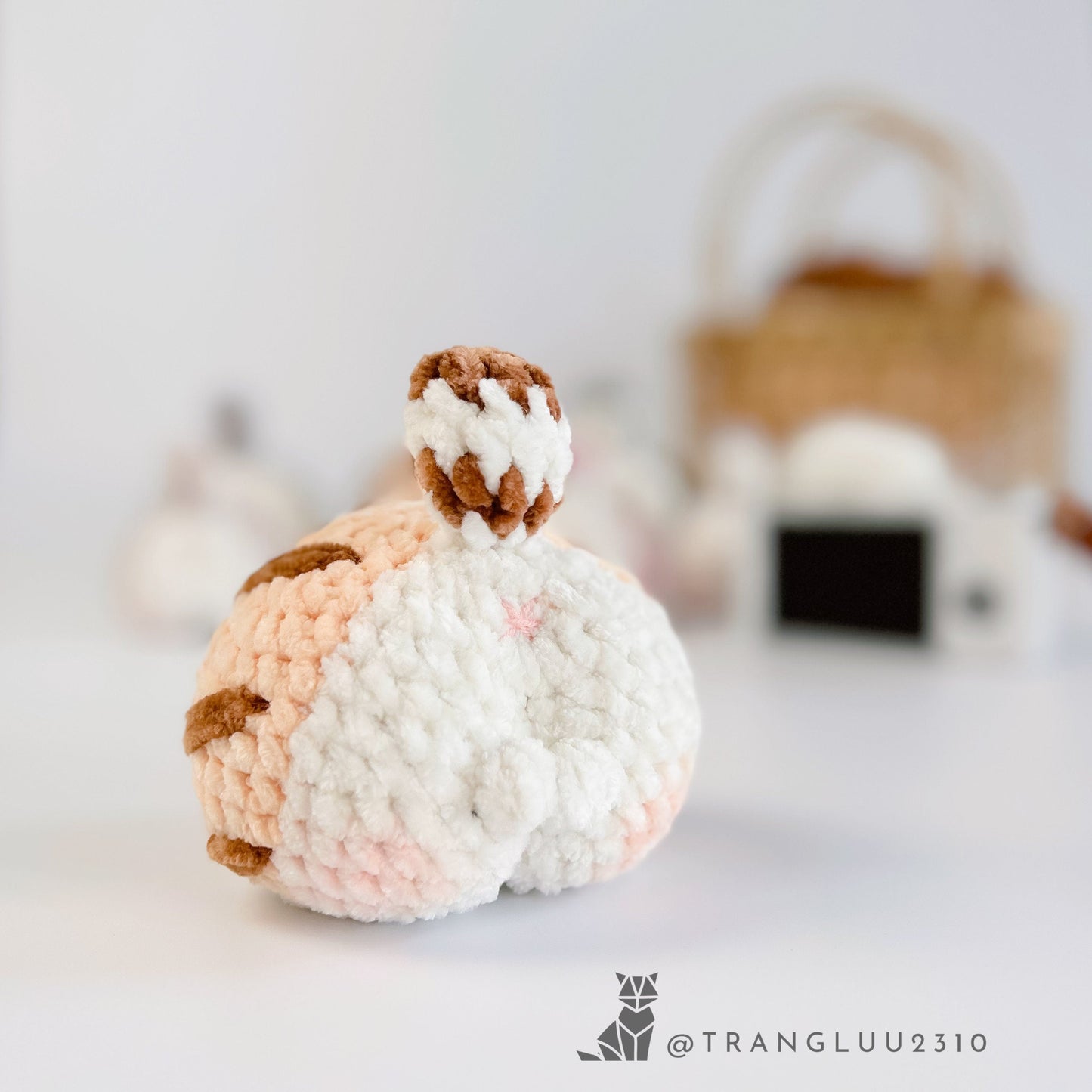 Crochet Cat Cheeks Pattern: Funny Car Hanging Decor (PDF Pattern)