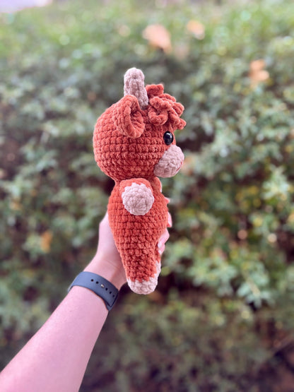 KnotsandSnugglesCo Honey the Highland Cow Crochet Pattern PDF