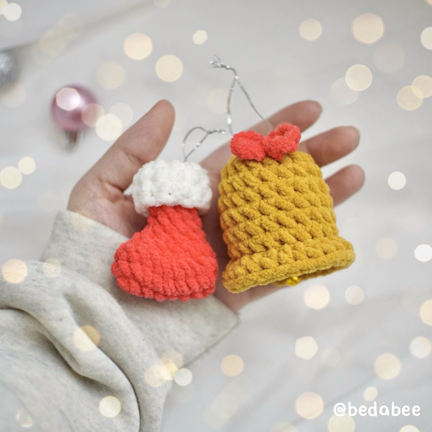 Bedabee 10 Christmas Ornaments Crochet Pattern Bundle Amigurumi PDF Tutorial