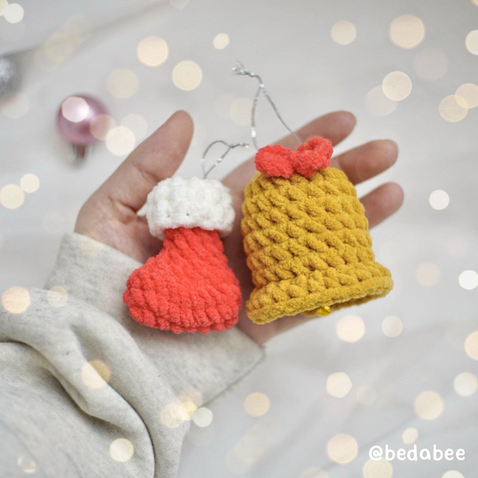 Bedabee 10 Christmas Ornaments Crochet Pattern Bundle Amigurumi PDF Tutorial