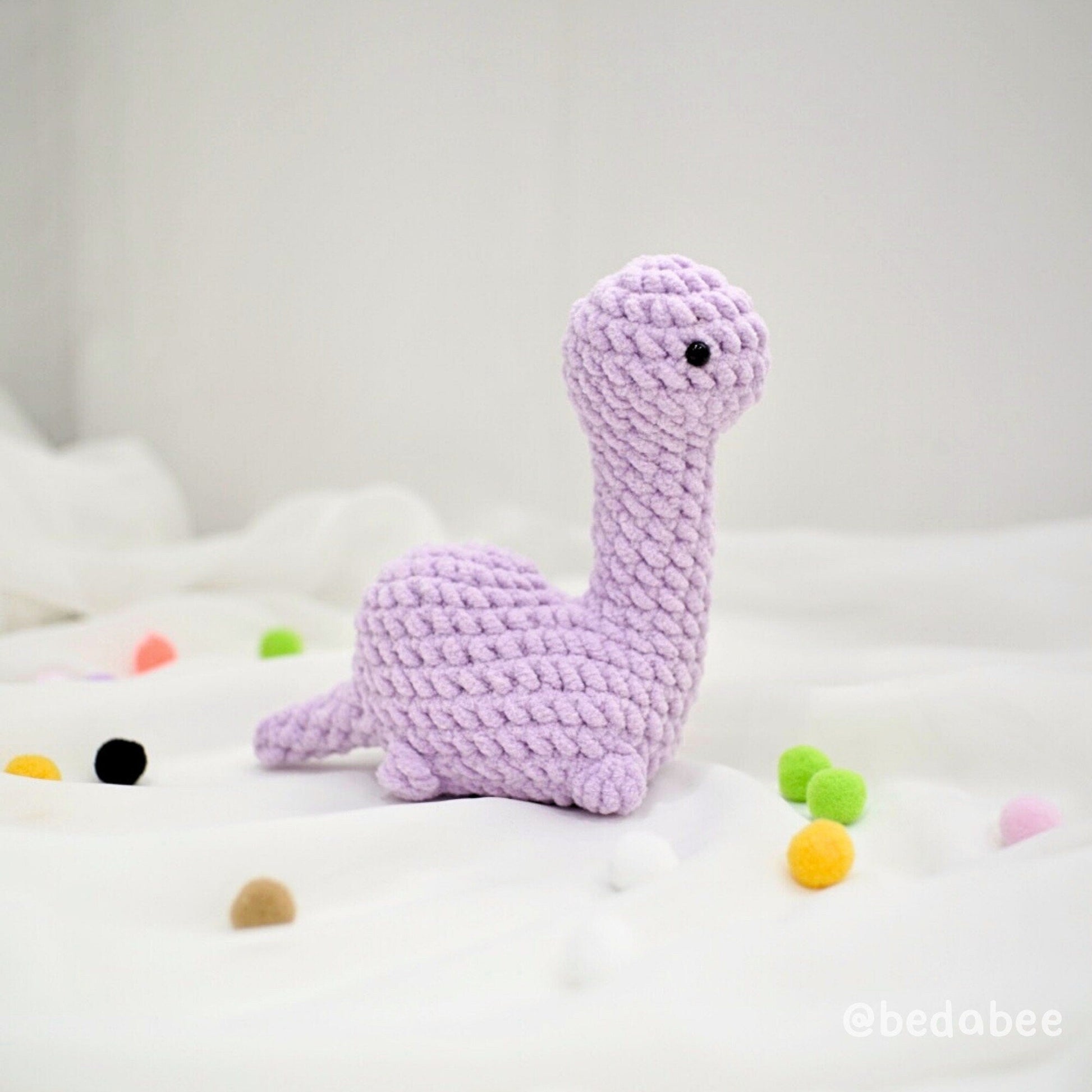 Bedabee No Sew Brontosaurus Apatosaurus Dinosaur Crochet Pattern Amigurumi PDF