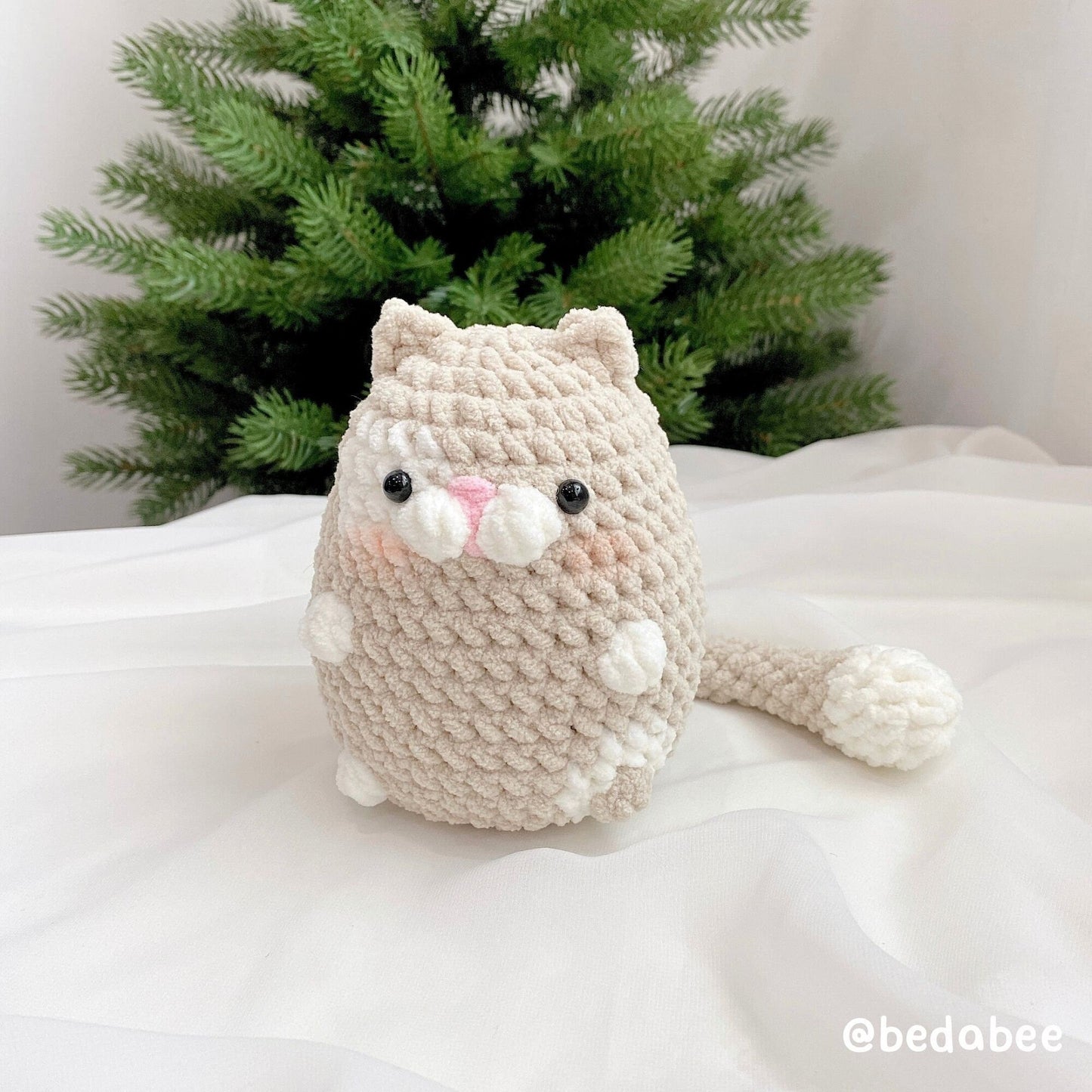 Bedabee No-Sew 3-in-1 Chubby Cat Crochet Pattern Bundle Amigurumi PDF Tutorial