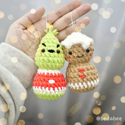 Bedabee 10 Christmas Ornaments Crochet Pattern Bundle Amigurumi PDF Tutorial