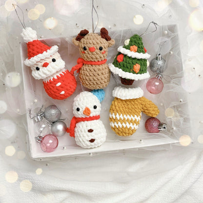 Bedabee 10 Christmas Ornaments Crochet Pattern Bundle Amigurumi PDF Tutorial