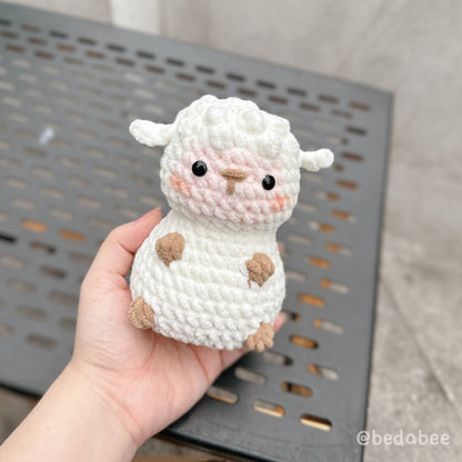 Bedabee No-Sew Chubby Sheep Crochet Pattern Amigurumi PDF Tutorial