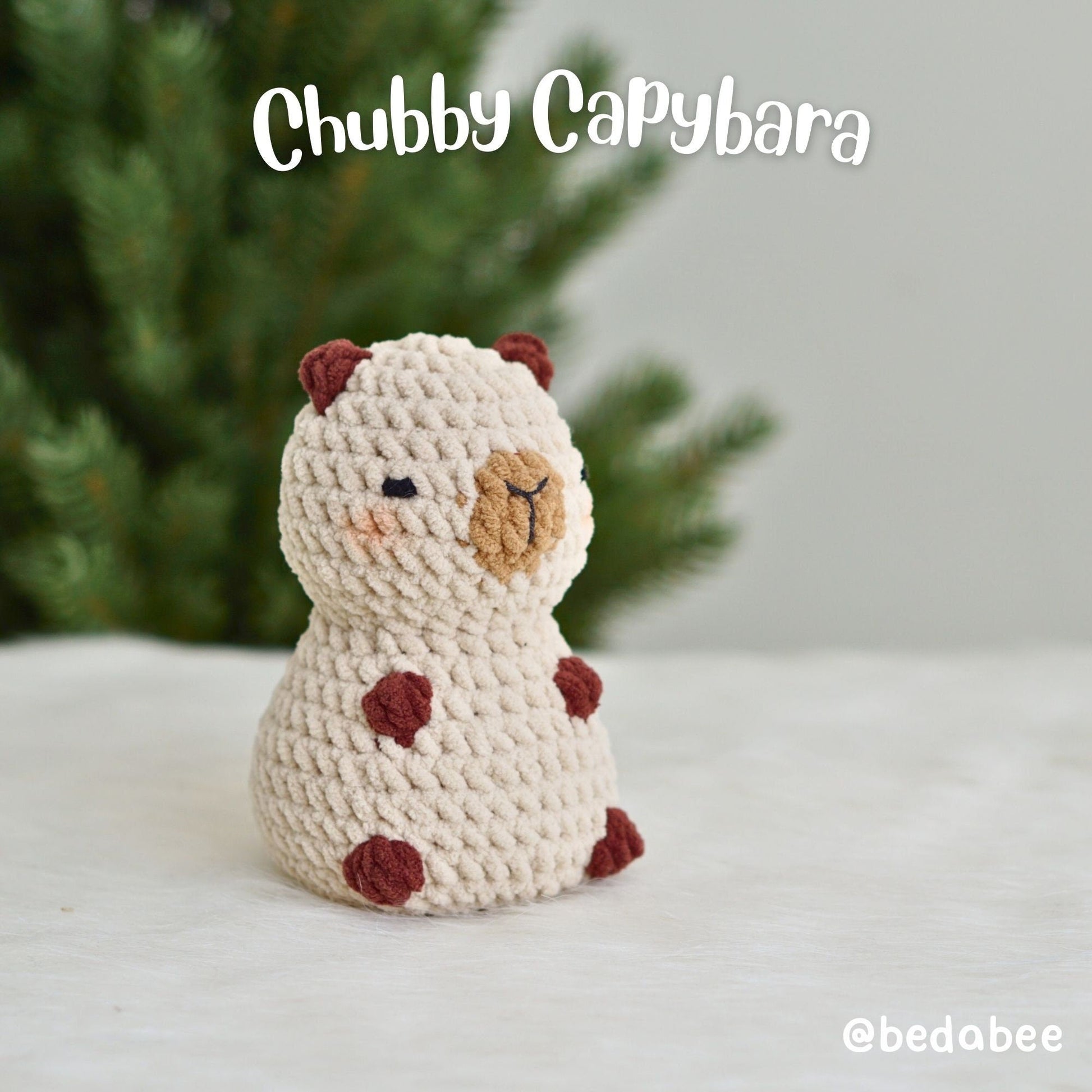 Bedabee No-Sew 6-in-1 Chubby Safari Animals Crochet Pattern Bundle Amigurumi PDF Tutorial
