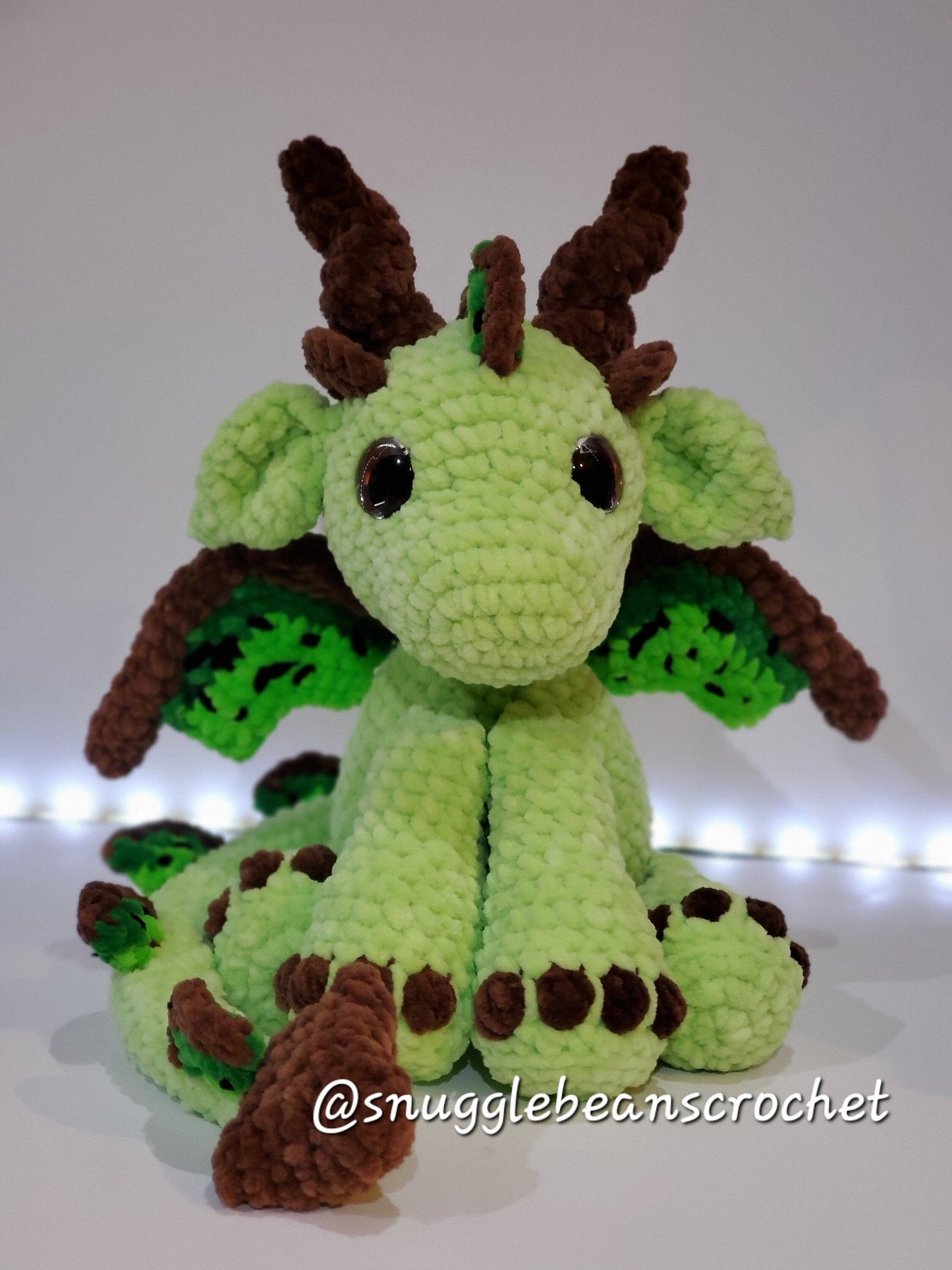 SnuggleBeansCrochet Baby Snuggle Dragon Crochet Pattern PDF