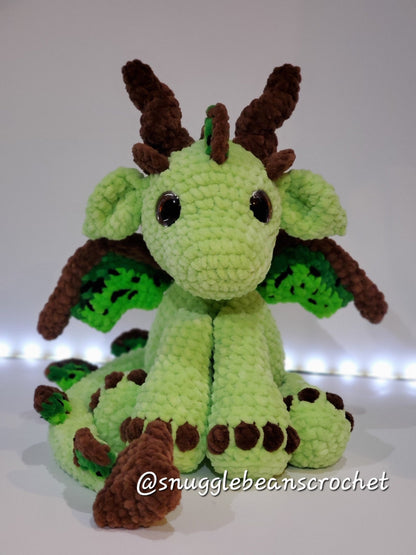 SnuggleBeansCrochet Baby Snuggle Dragon Crochet Pattern PDF