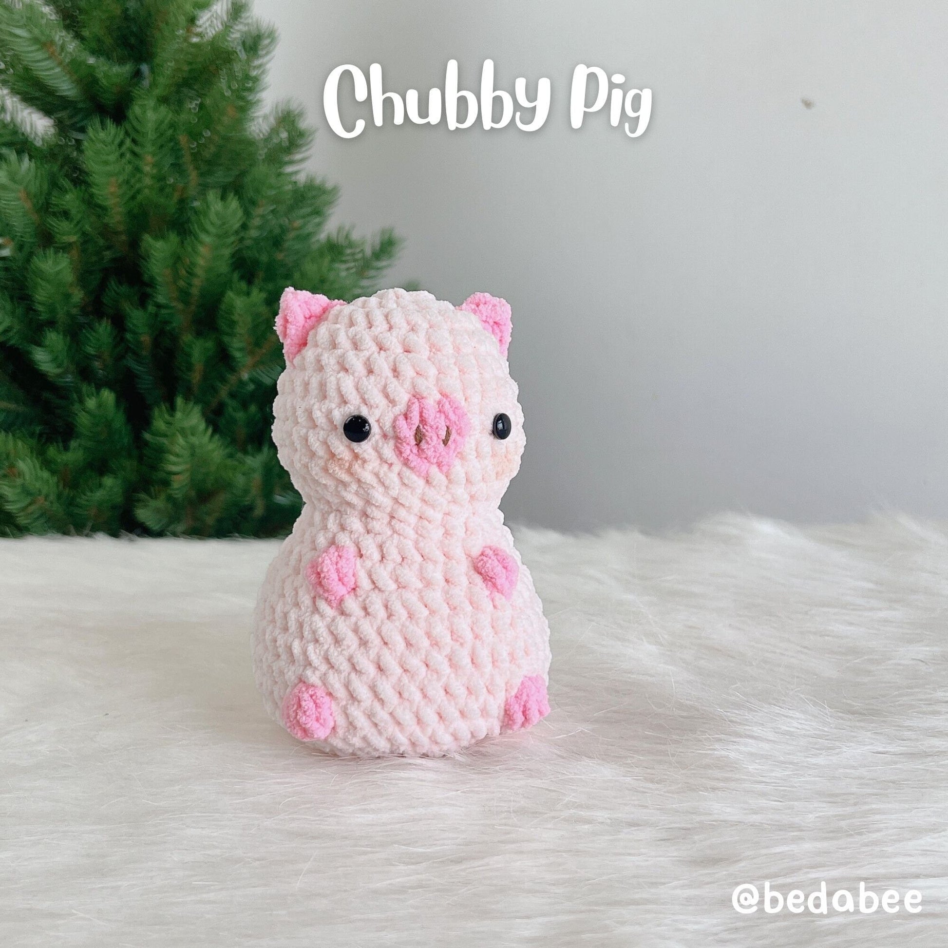 Bedabee 6-in-1 Chubby Farm Animals Crochet Pattern Bundle Amigurumi PDF Tutorial
