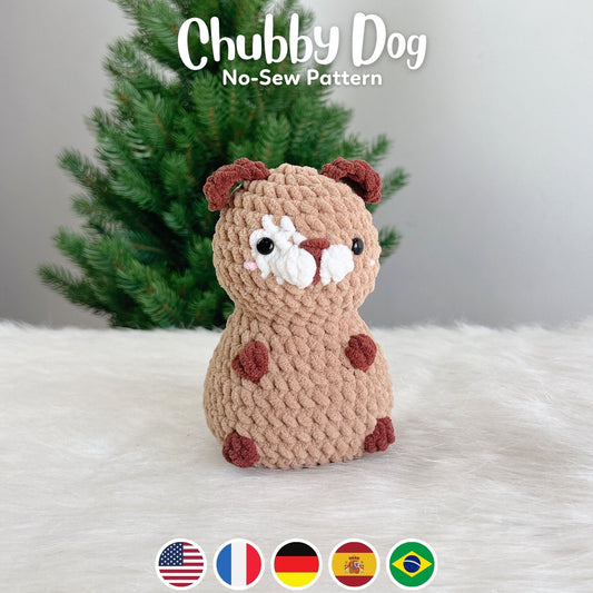 Bedabee No-Sew Chubby Dog Crochet Pattern Amigurumi PDF Tutorial