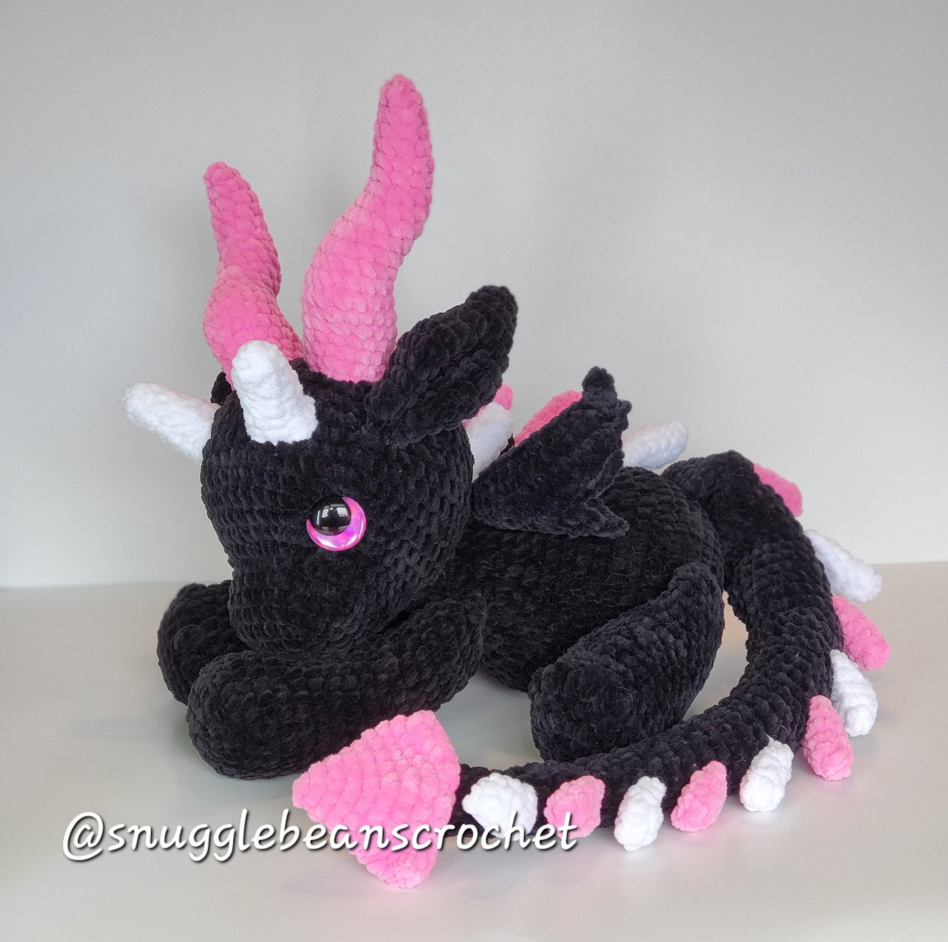 SnuggleBeansCrochet Snuggle Dragon Crochet Pattern Customizable Amigurumi PDF