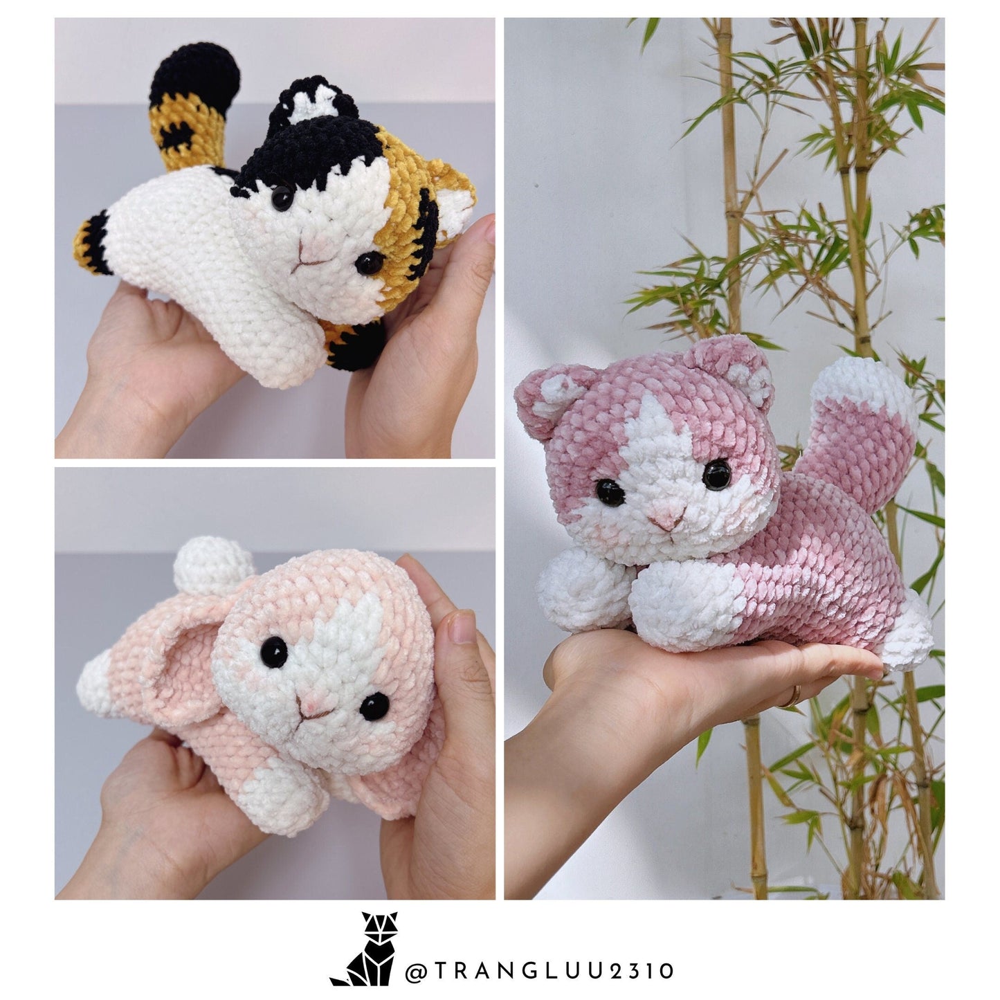 MagicRing Crochet Cat and Bunny Pattern Bundle: Sweetie Fluffy (PDF Pattern)