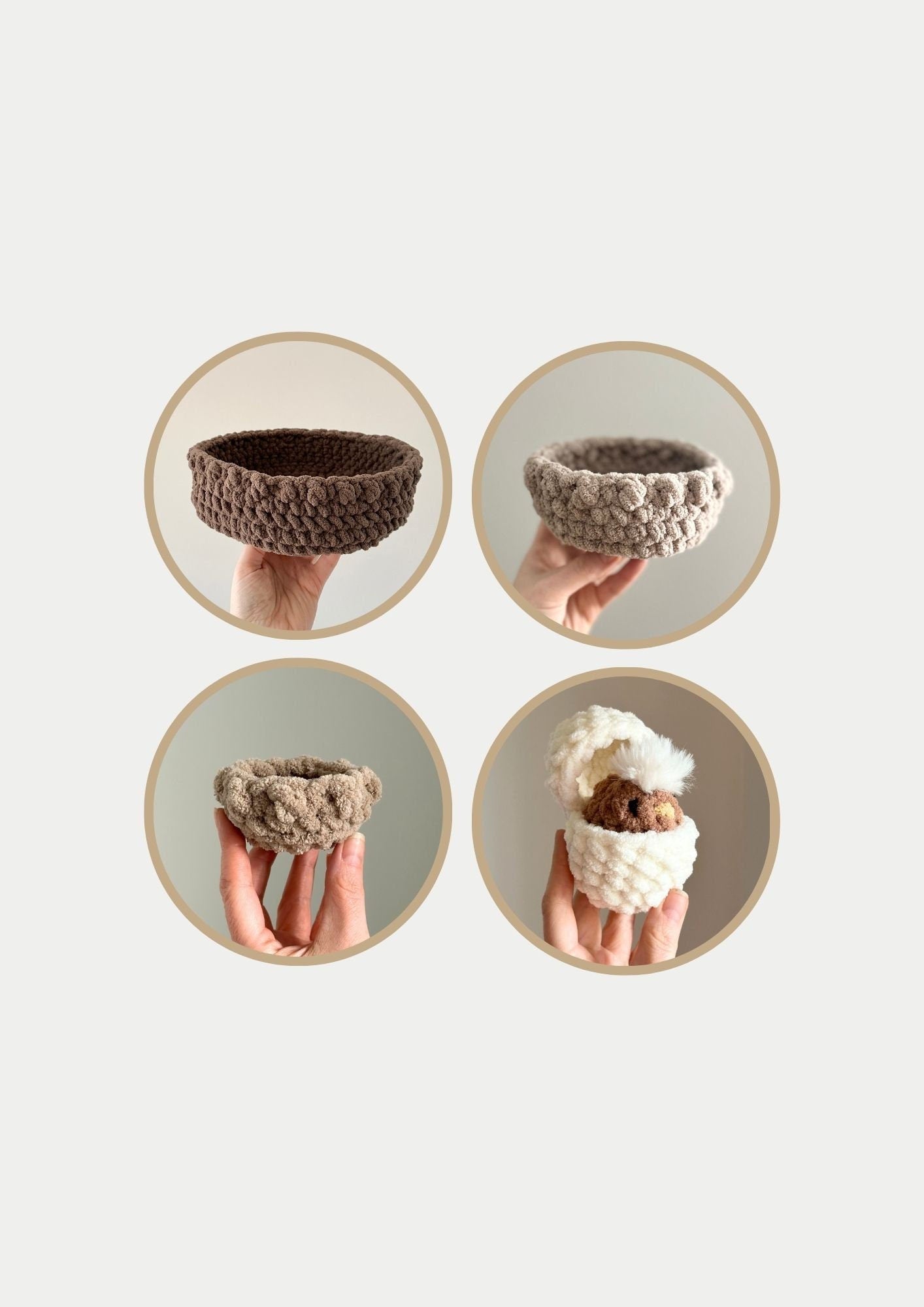 Oak and Marlow Mabel Nest and Egg Bundle Crochet Pattern