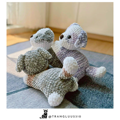 MagicRing Crochet Dog Pattern 3 in 1: Aussie Pups Australian Shepherd (PDF Pattern)