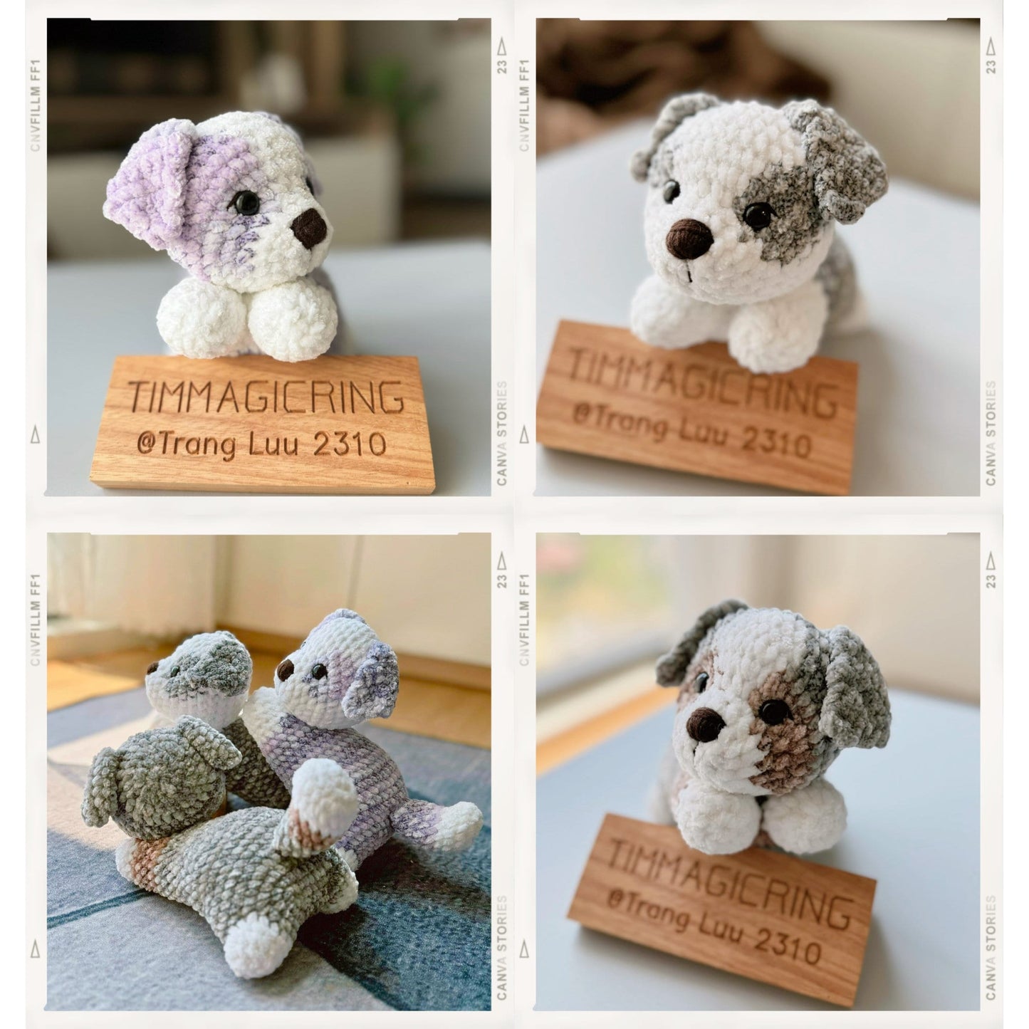 MagicRing Crochet Dog Pattern 3 in 1: Aussie Pups Australian Shepherd (PDF Pattern)