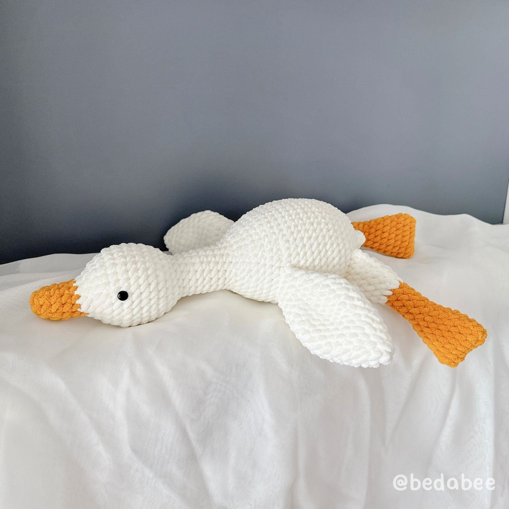 Bedabee No-Sew Little Goose Crochet Pattern Amigurumi PDF Tutorial