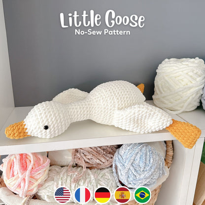 Bedabee No-Sew Little Goose Crochet Pattern Amigurumi PDF Tutorial