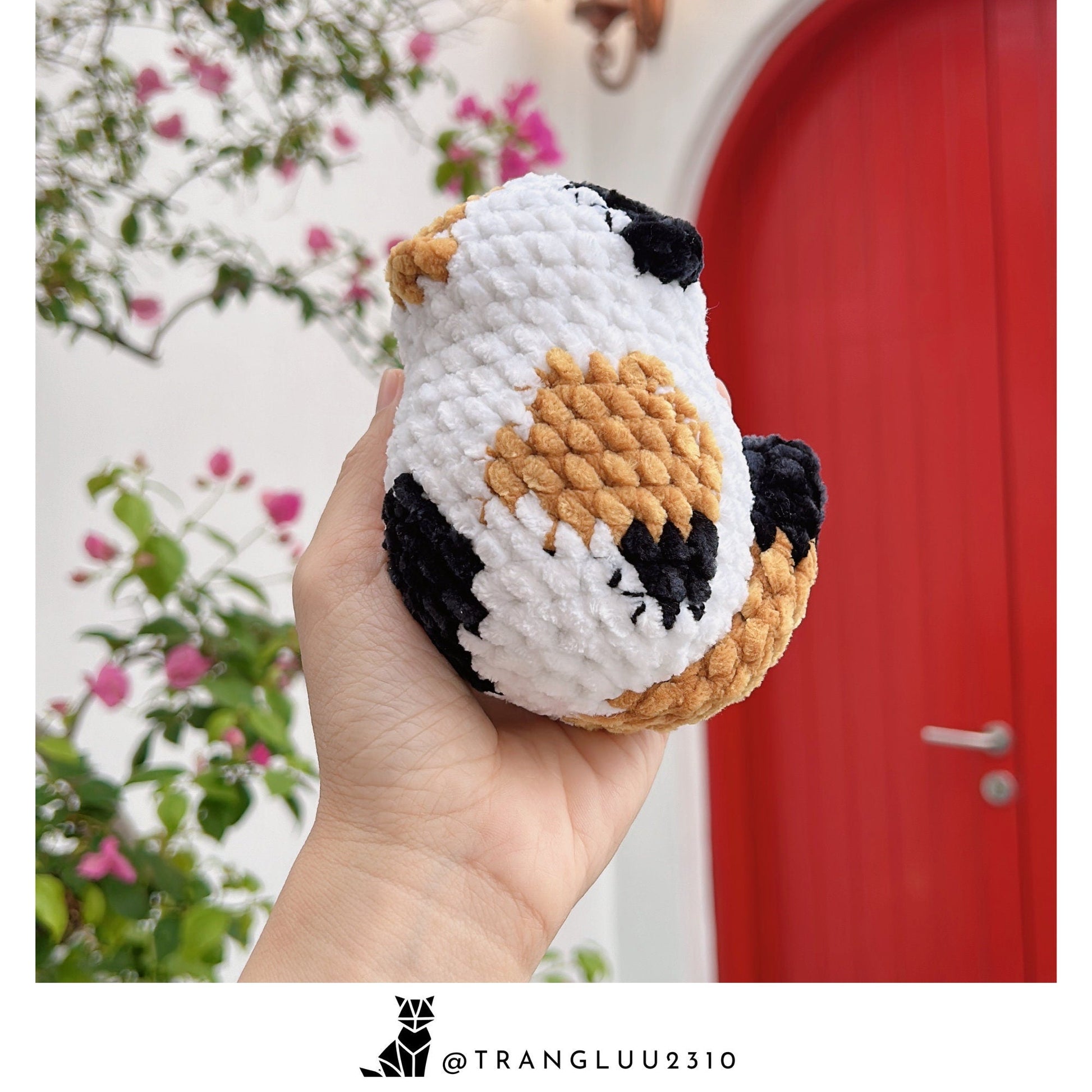 MagicRing Crochet Cat Pattern: NO SEW Amigurumi Palm Loaf (PDF Pattern)