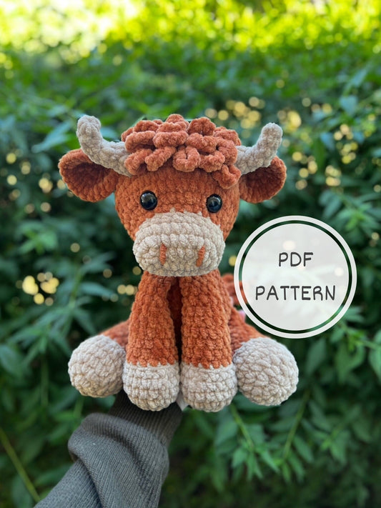 Henry the Highland Cow Crochet Pattern PDF