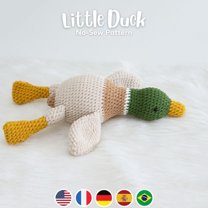Bedabee No-Sew Little Duck Crochet Pattern Amigurumi PDF Tutorial