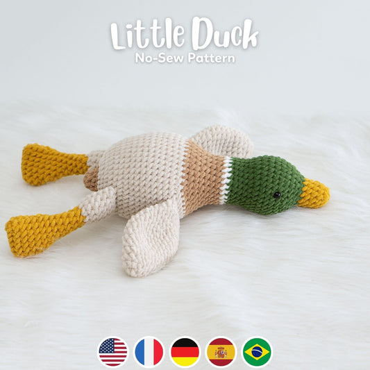 Bedabee No-Sew Little Duck Crochet Pattern Amigurumi PDF Tutorial