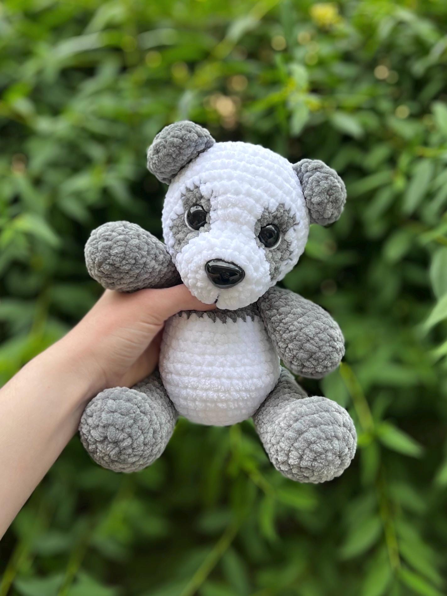 KnotsandSnugglesCo Coco the Panda Amigurumi Crochet Pattern PDF