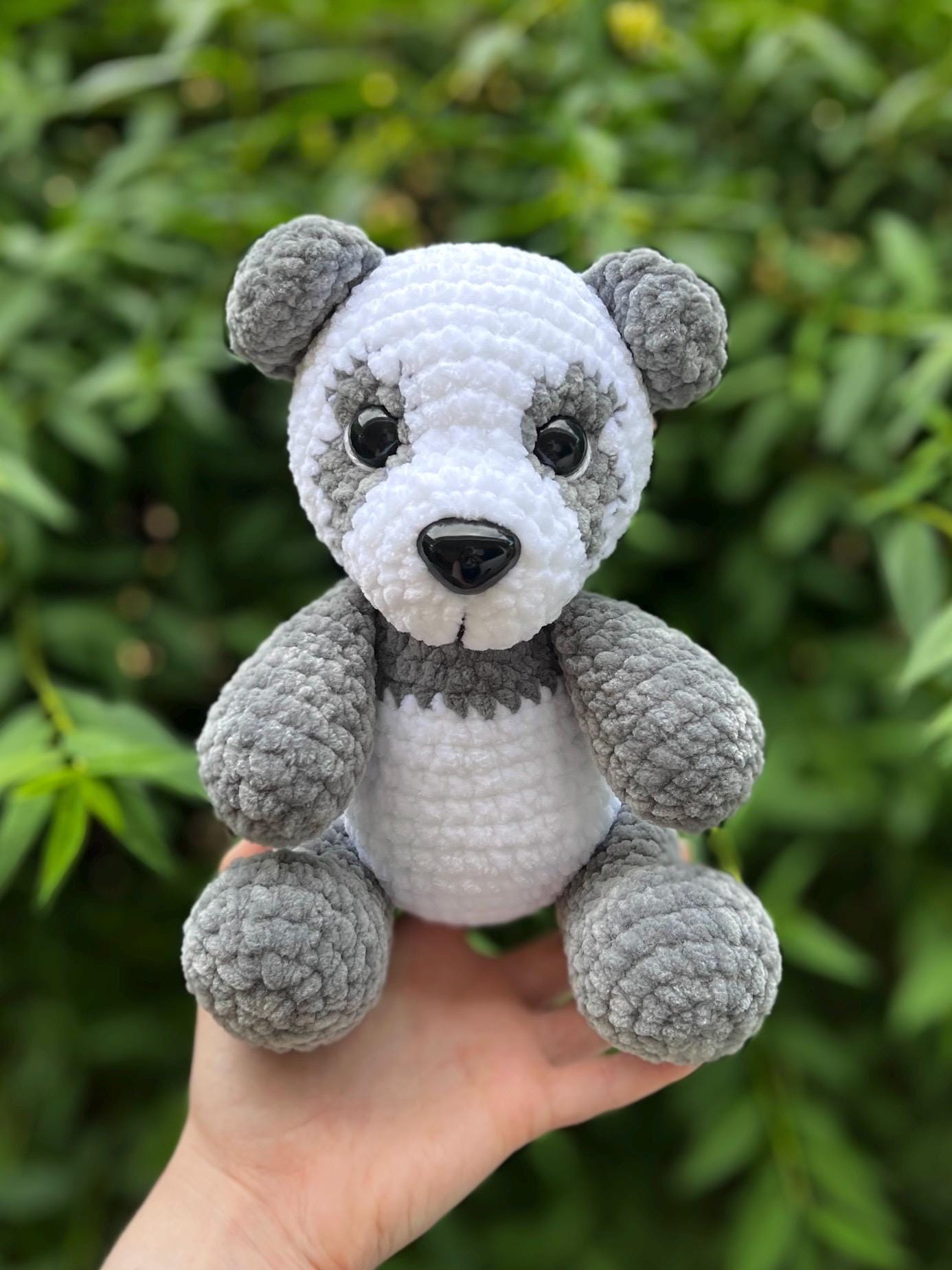 KnotsandSnugglesCo Coco the Panda Amigurumi Crochet Pattern PDF