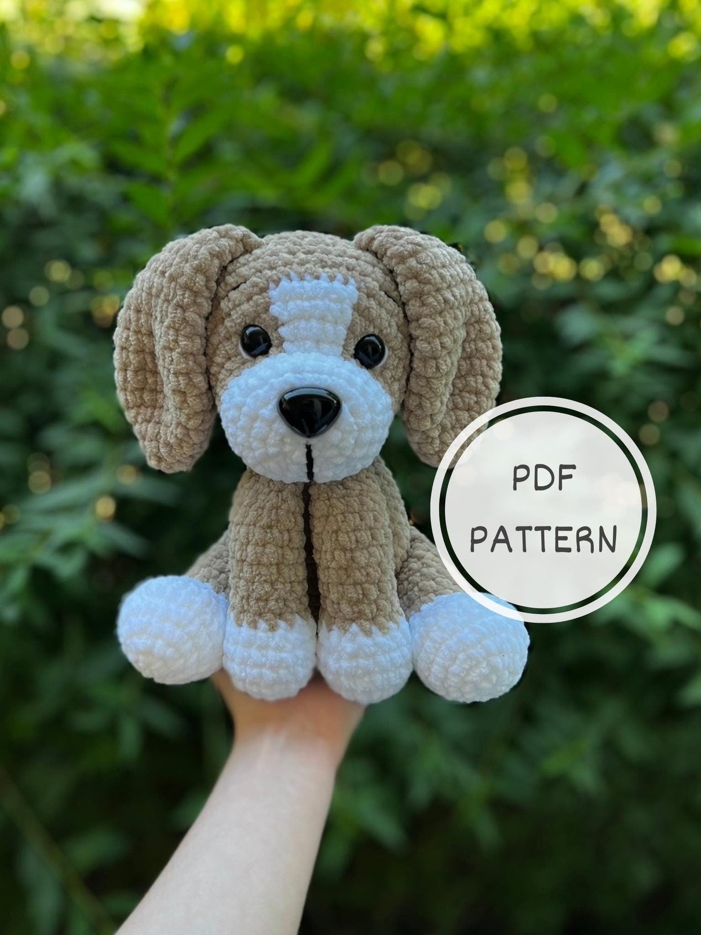 KnotsandSnugglesCo Piper the Puppy Crochet Pattern PDF
