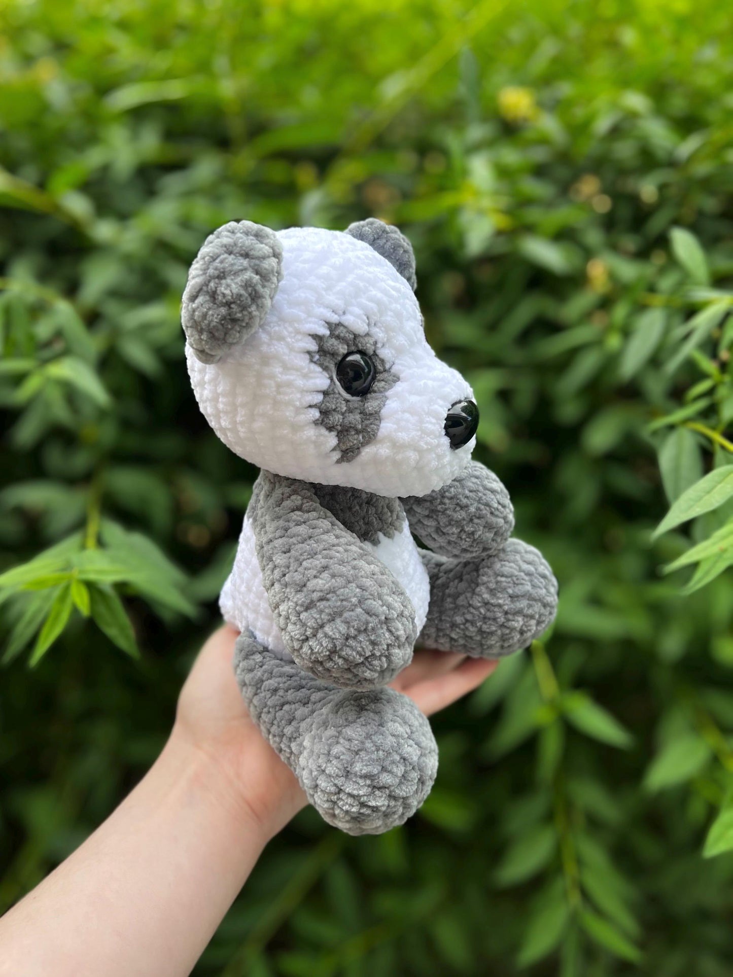 KnotsandSnugglesCo Coco the Panda Amigurumi Crochet Pattern PDF