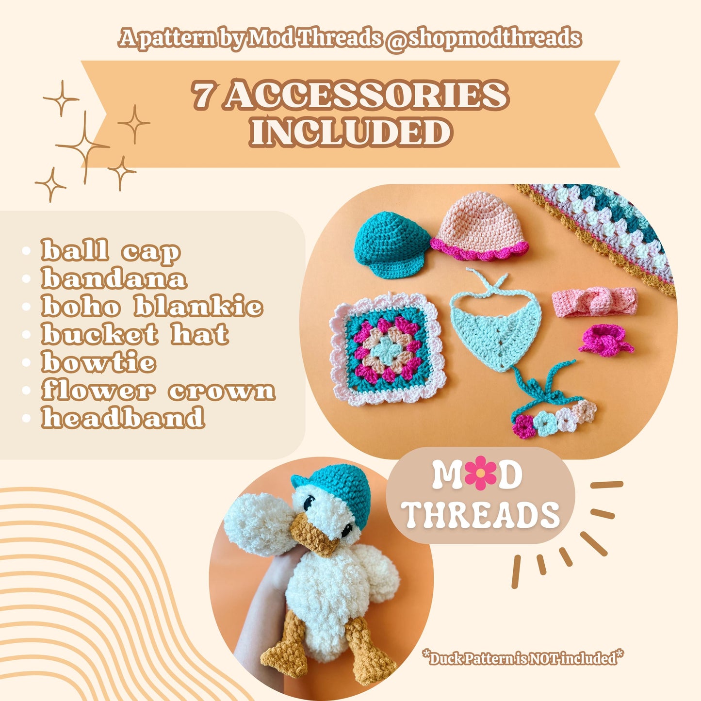 Accessory Bundle Crochet Pattern (PDF Pattern)