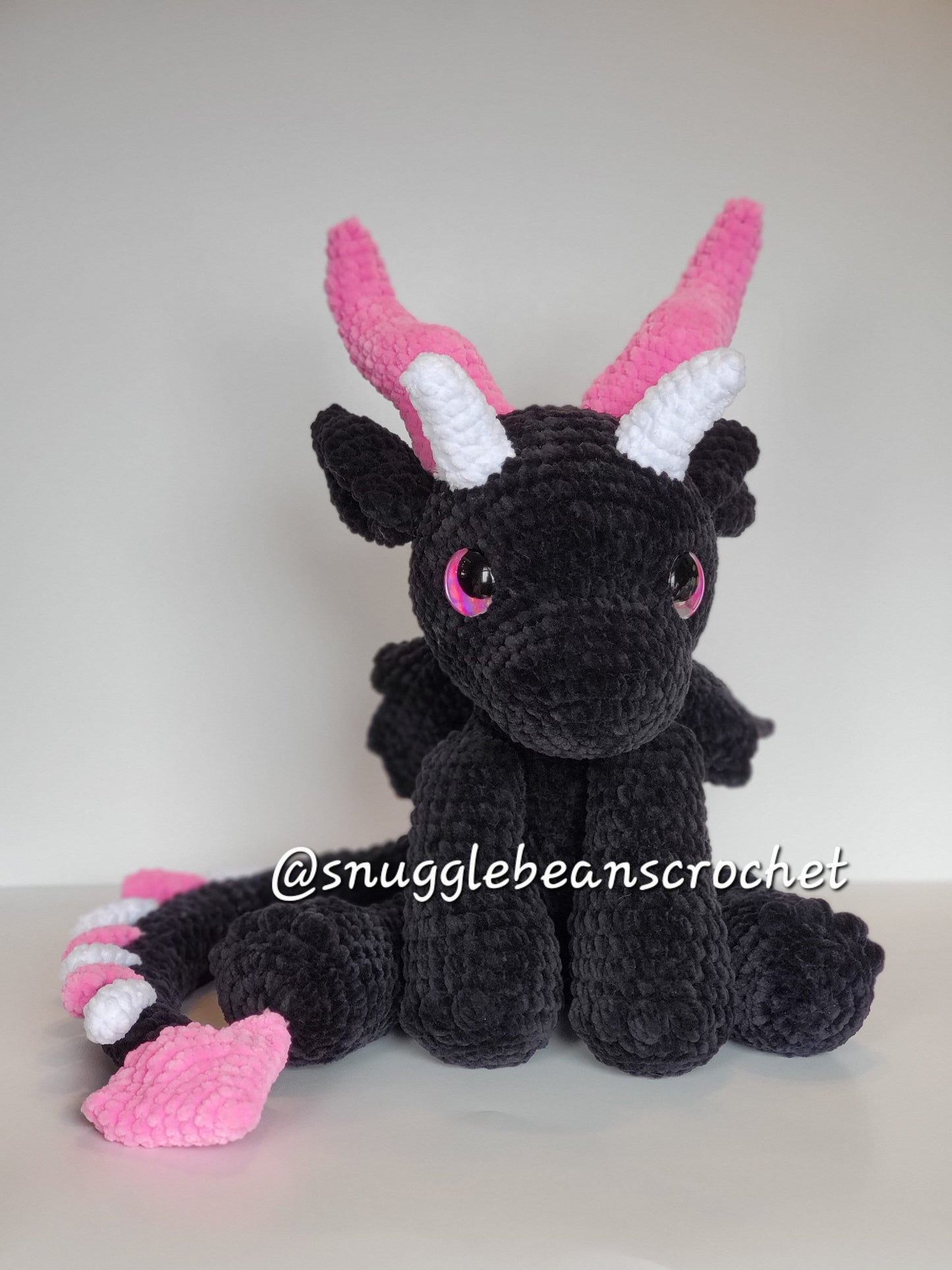 SnuggleBeansCrochet Snuggle Dragon Crochet Pattern Customizable Amigurumi PDF