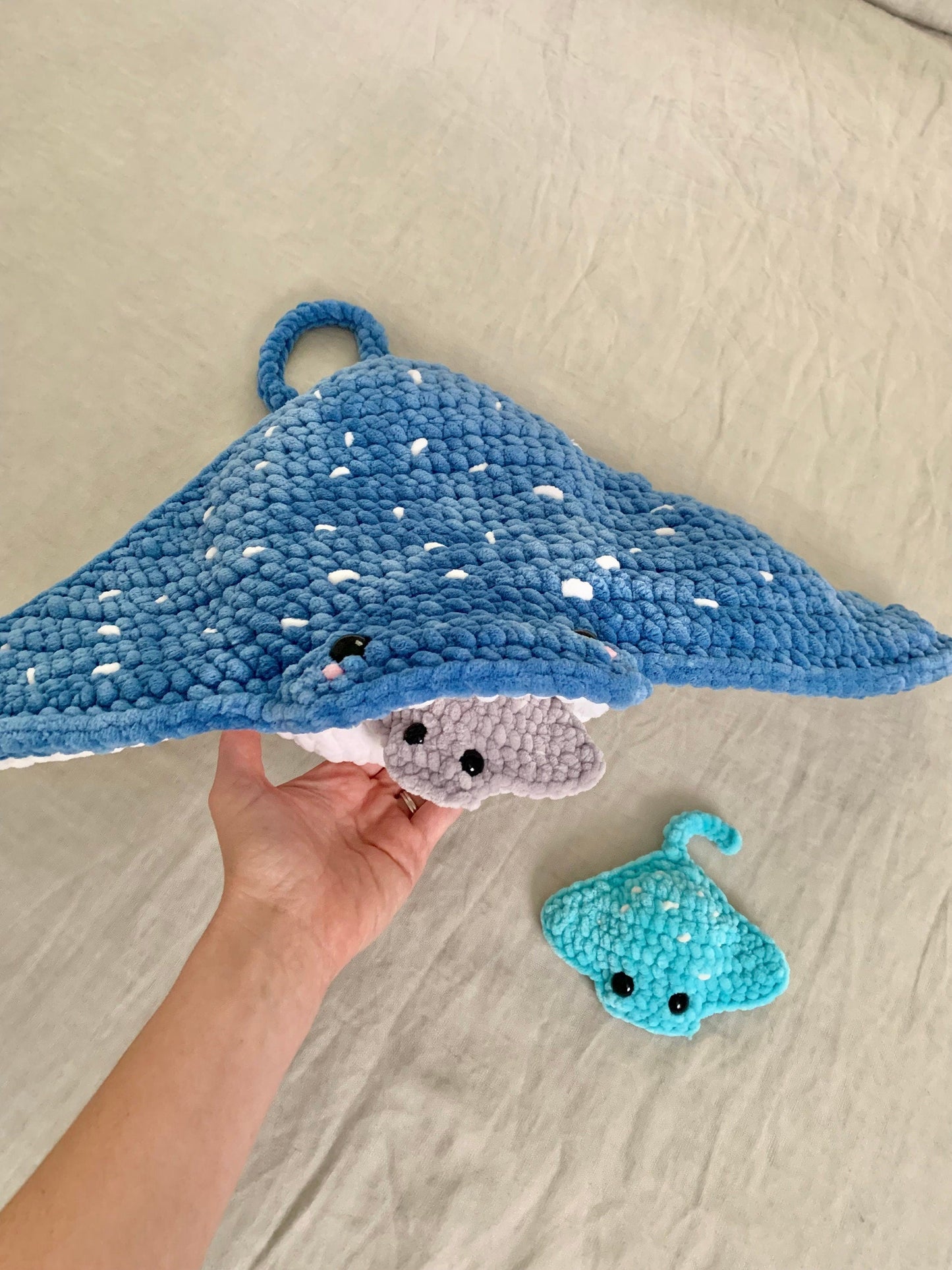 TheresasCrochetShop No Sew Mega and Mini Ray Amigurumi Crochet Pattern Set PDF