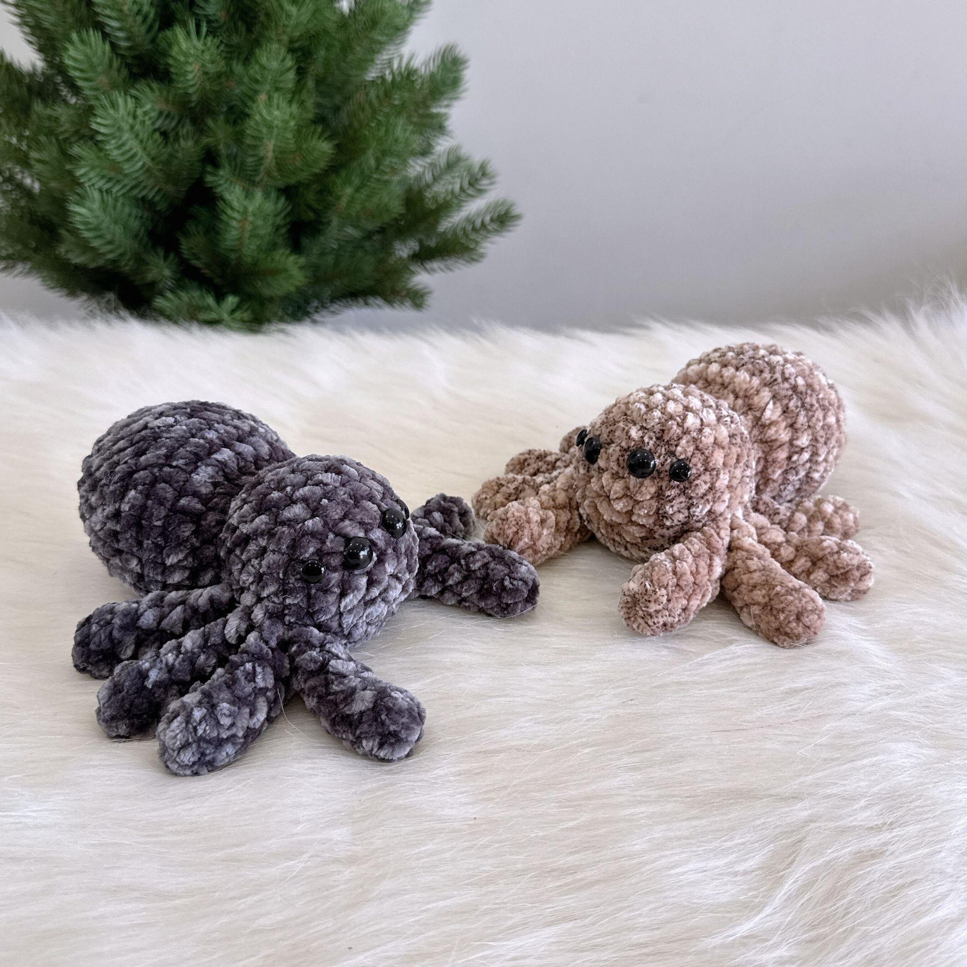 Bedabee No-Sew 3-in-1 Spider Plushies Crochet Pattern Bundle Amigurumi PDF Tutorial