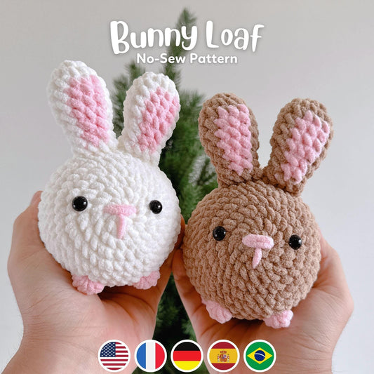 Bedabee No-Sew Bunny Plushie Crochet Pattern Amigurumi PDF Tutorial