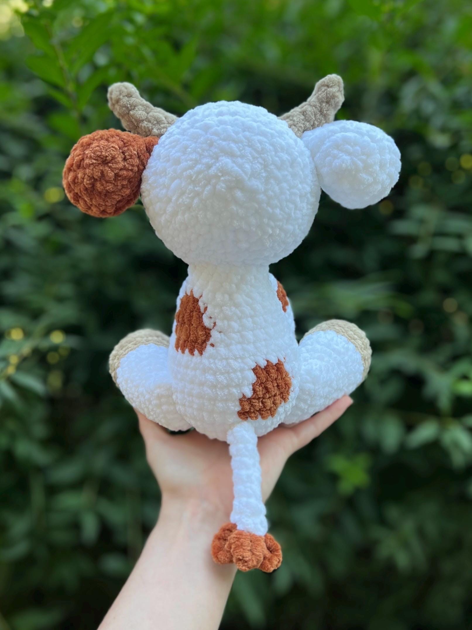KnotsandSnugglesCo Clover the Cow Amigurumi Crochet Pattern PDF