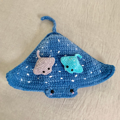 TheresasCrochetShop No Sew Mega and Mini Ray Amigurumi Crochet Pattern Set PDF
