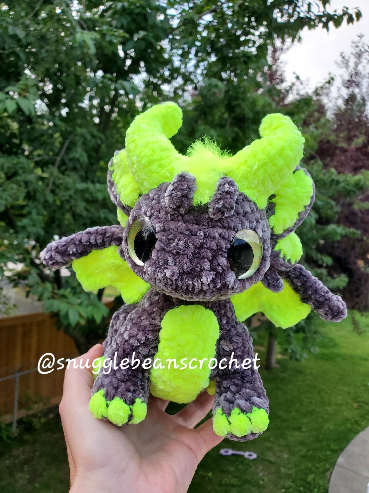 SnuggleBeansCrochet Zazzie the Baby Dragon Crochet Pattern Customizable Amigurumi PDF