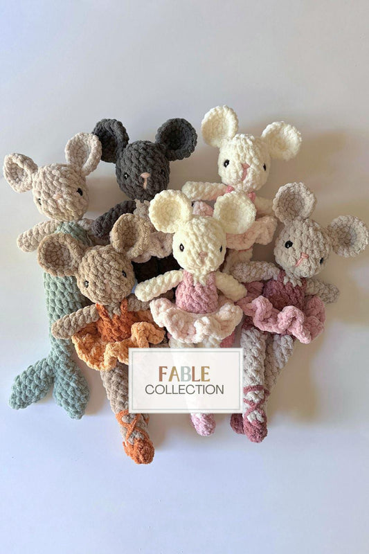 Brie Mouse and Mermaid Tail Crochet Pattern (Fable Collection)