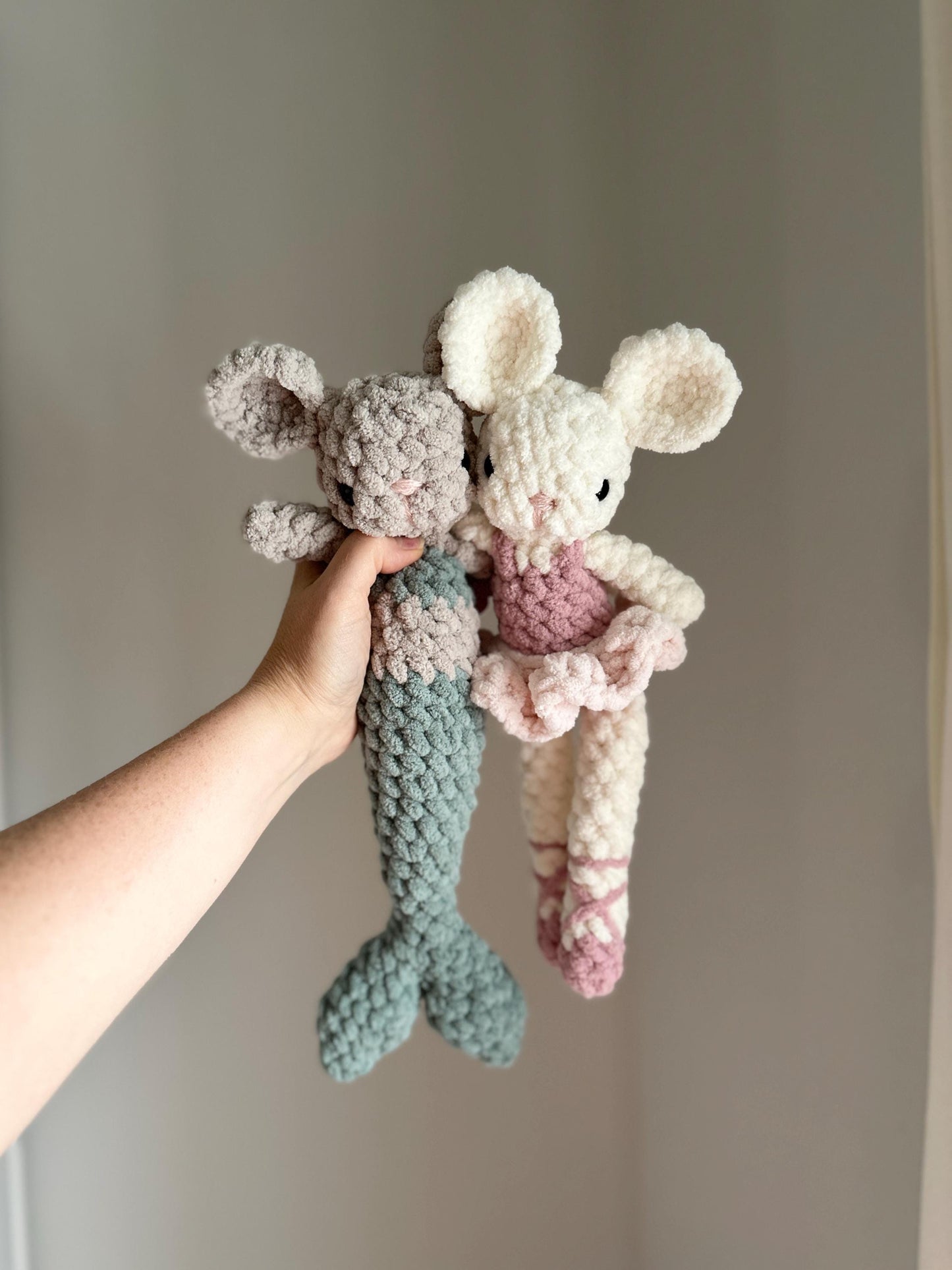 Brie Mouse and Mermaid Tail Crochet Pattern (Fable Collection)