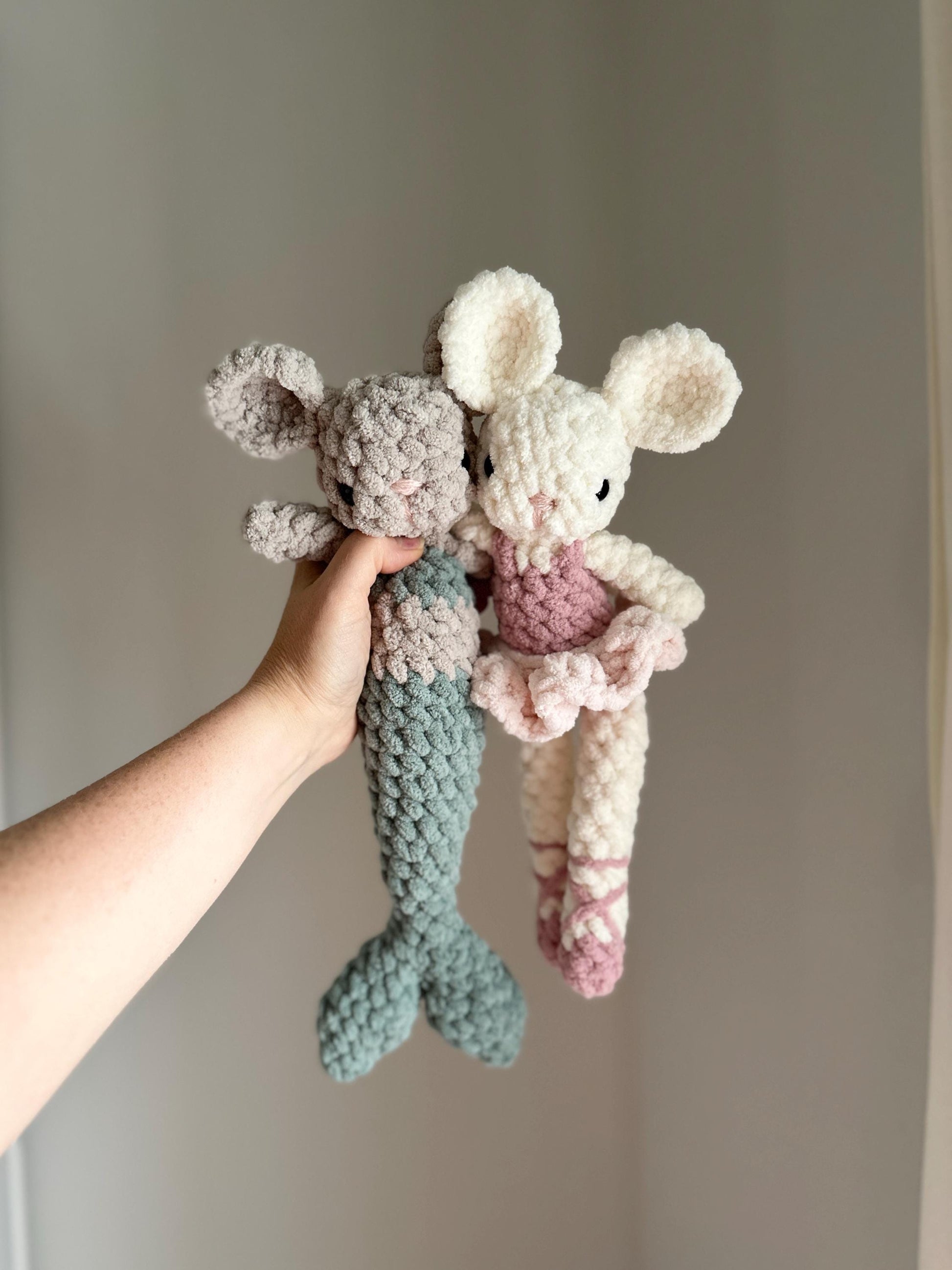 Brie Mouse and Mermaid Tail Crochet Pattern (Fable Collection)