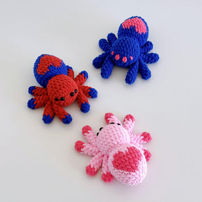 Bedabee 3-in-1 Spider Plushie Crochet Pattern Bundle Beginner Amigurumi