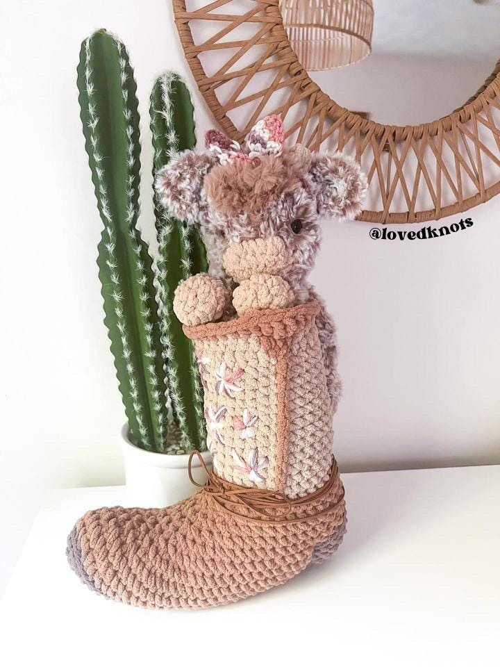 BkayCrochetCo Charlie the Calf Amigurumi Crochet Pattern PDF