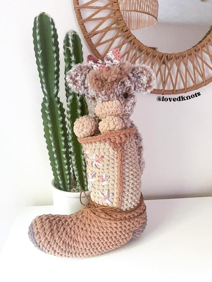 BkayCrochetCo Charlie the Calf Amigurumi Crochet Pattern PDF