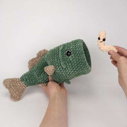 TheresasCrochetShop Plush Barry the Bass Amigurumi Crochet Pattern PDF