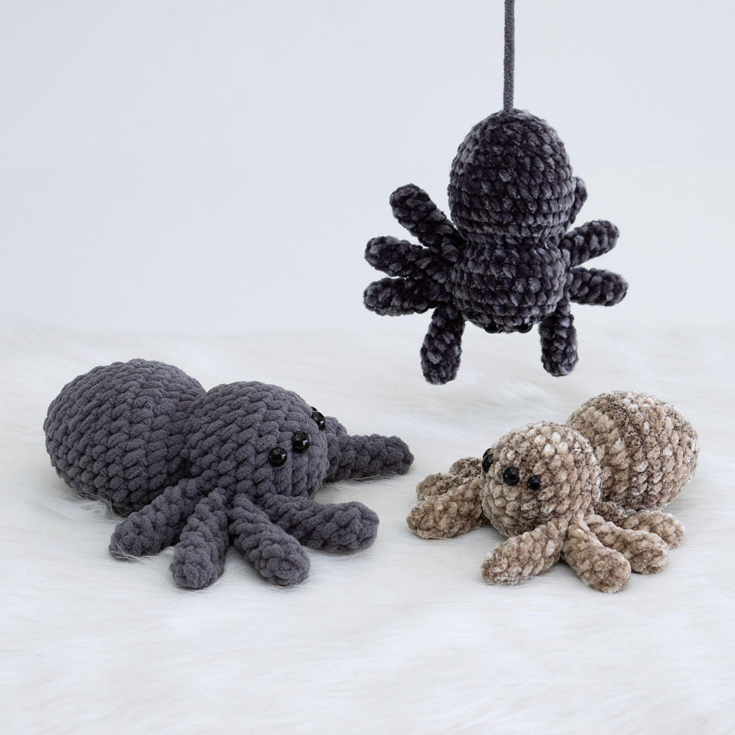 Bedabee 3-in-1 Spider Plushie Crochet Pattern Bundle Beginner Amigurumi