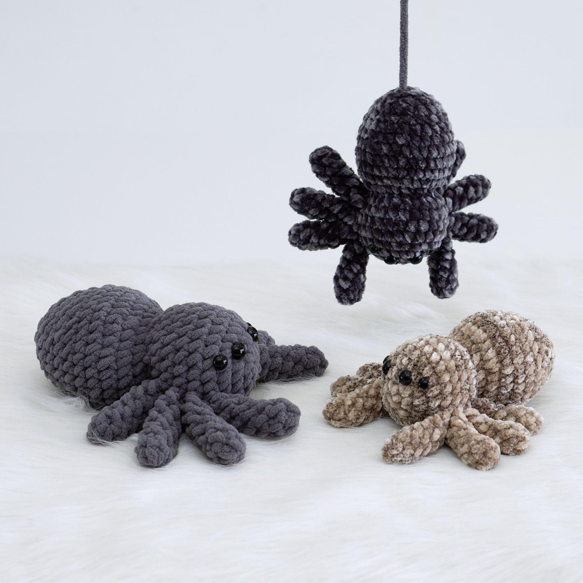 Bedabee 3-in-1 Spider Plushie Crochet Pattern Bundle Beginner Amigurumi