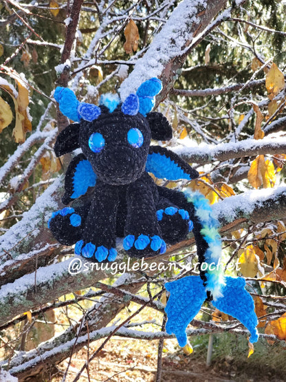 SnuggleBeansCrochet Mini Snuggle Dragons Crochet Pattern 2 in 1 Advanced Beginner PDF